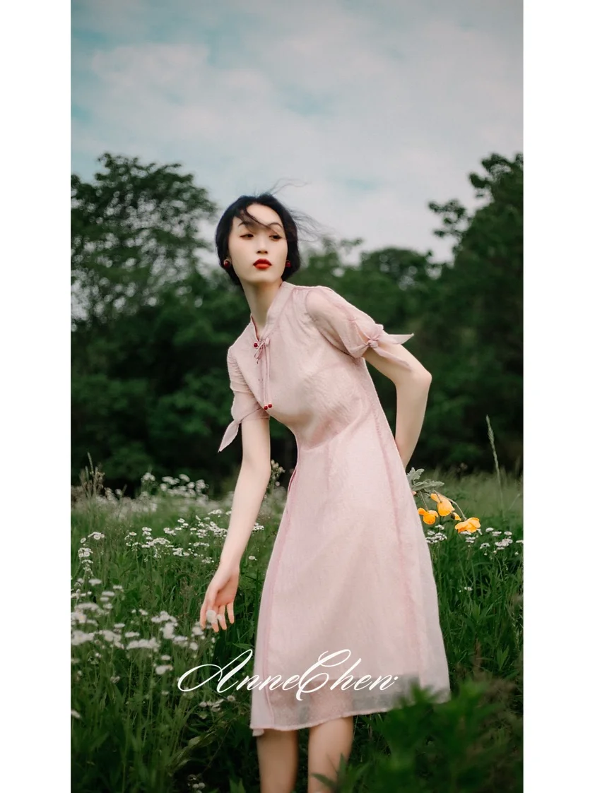 🌷桃花娇🌸法式粉黛少女裙🌸