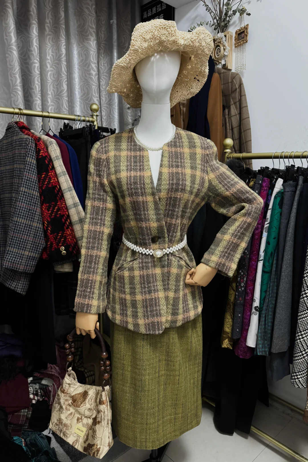 Vintage复古港风套装