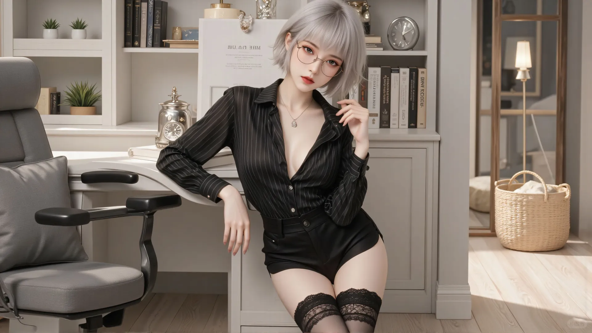 白月魁｜中式旗袍、氛围感拉满