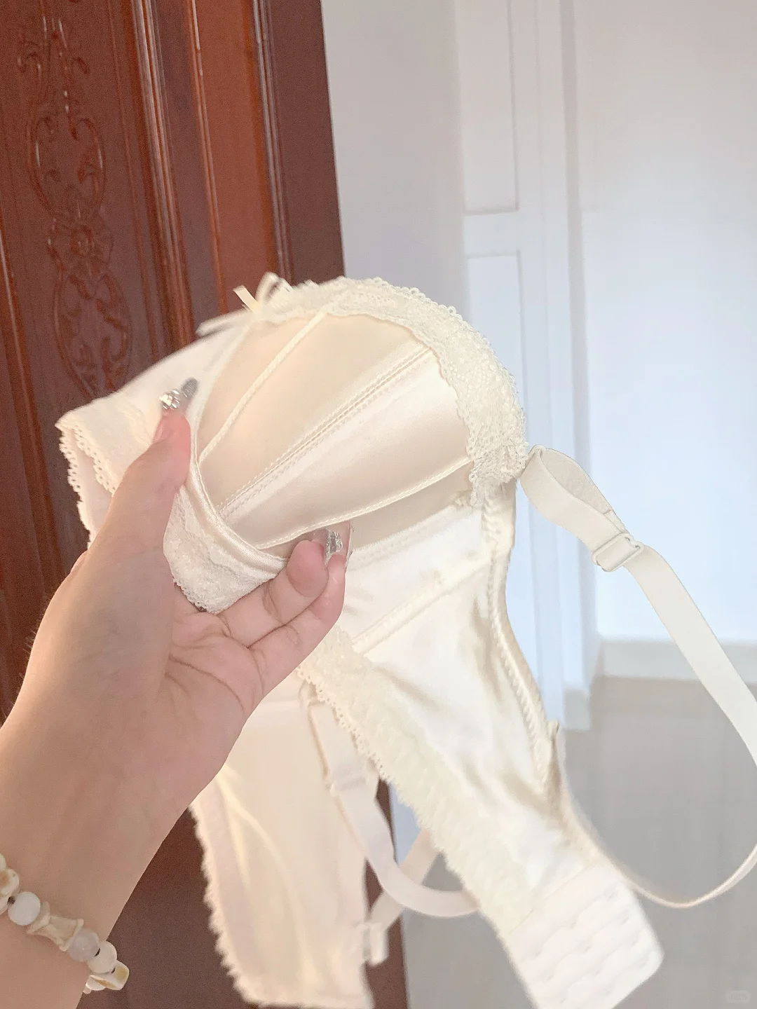 好纯欲的白月光蕾丝内衣！👙才20+小胸必备