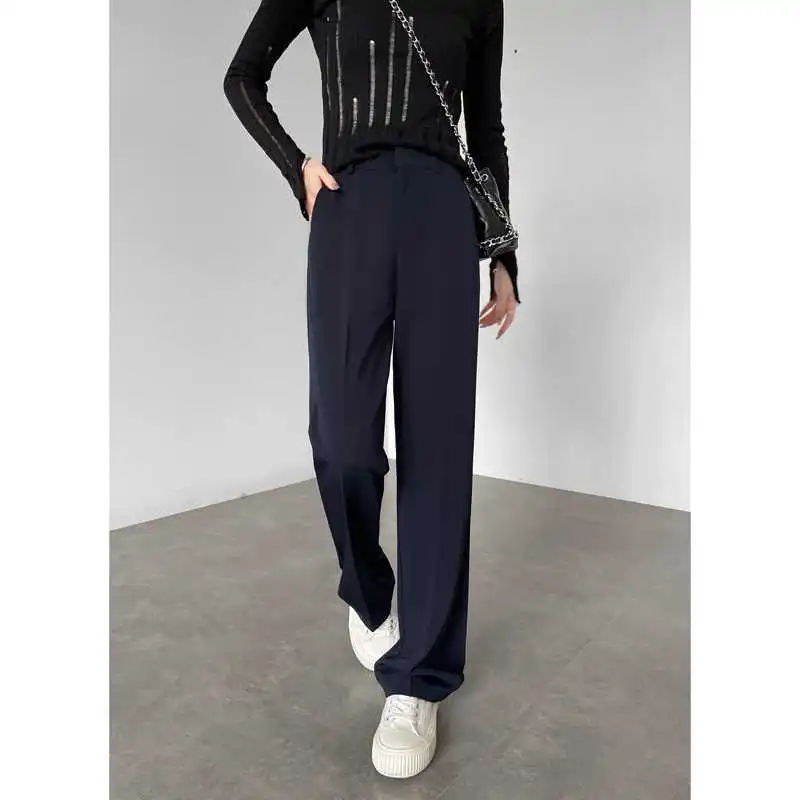 直筒裤女2025春夏新宠：韩版高腰显瘦神器