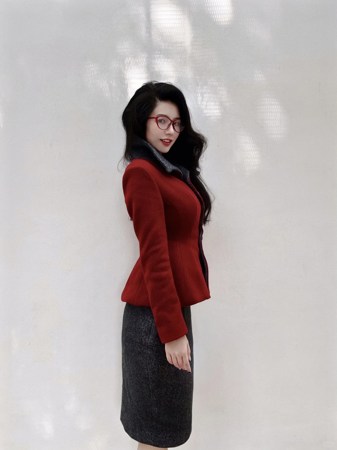 上身1秒掐腰复古套装！！！