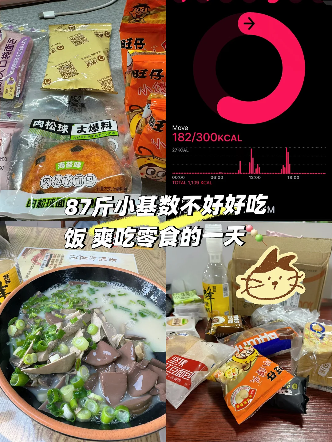 小基数女大不控制饮食爽吃零食的一天🍞