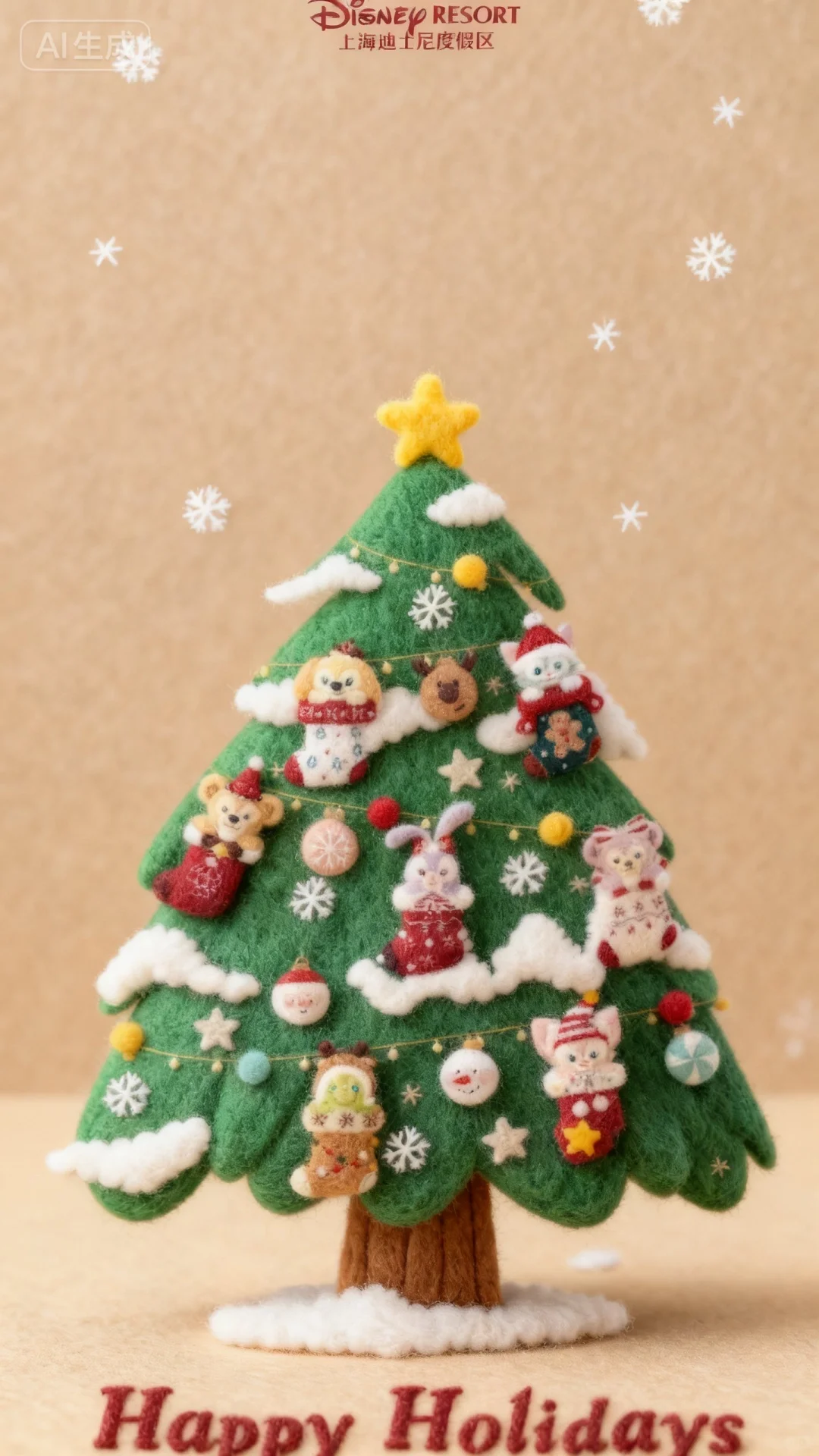 迪士尼毛绒壁纸第二弹 好温暖哦