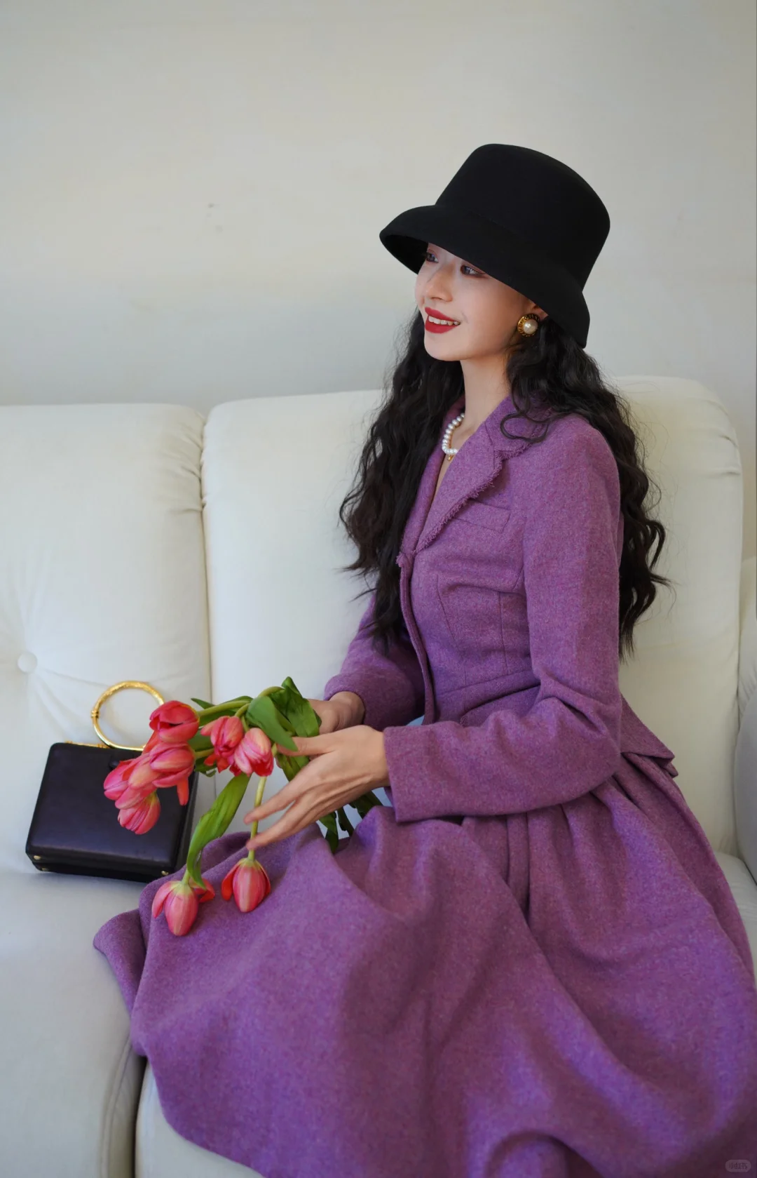 复古衣橱｜一抹紫色优雅