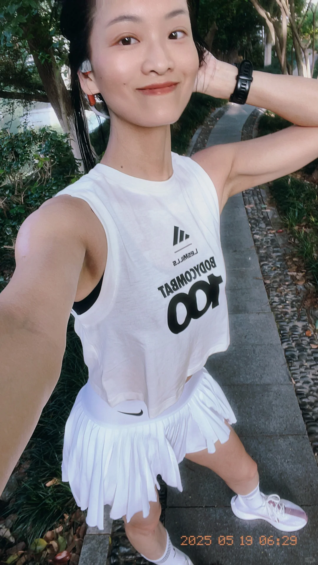 长跑的腿部线条