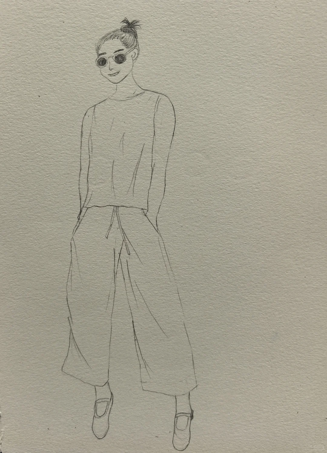 今日份松弛感穿搭插画 画瑜伽好友美妞～