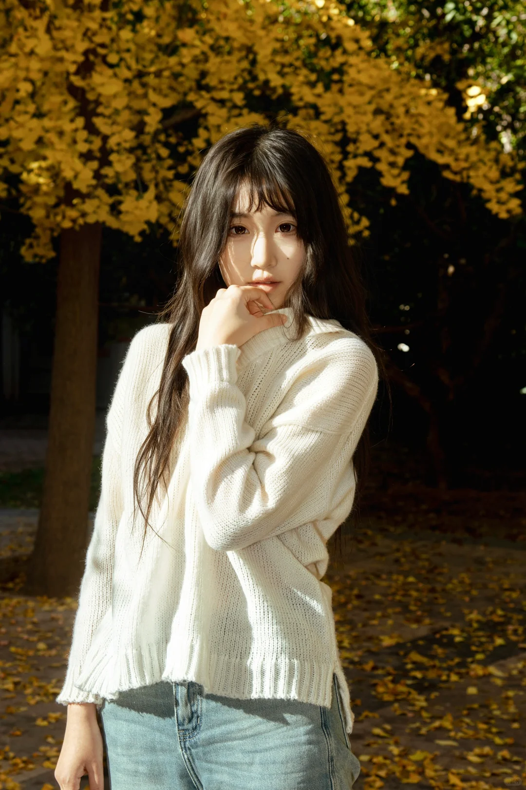 【🍂朝阳公园秋日心动警报！JK短裙×银杏雨，清