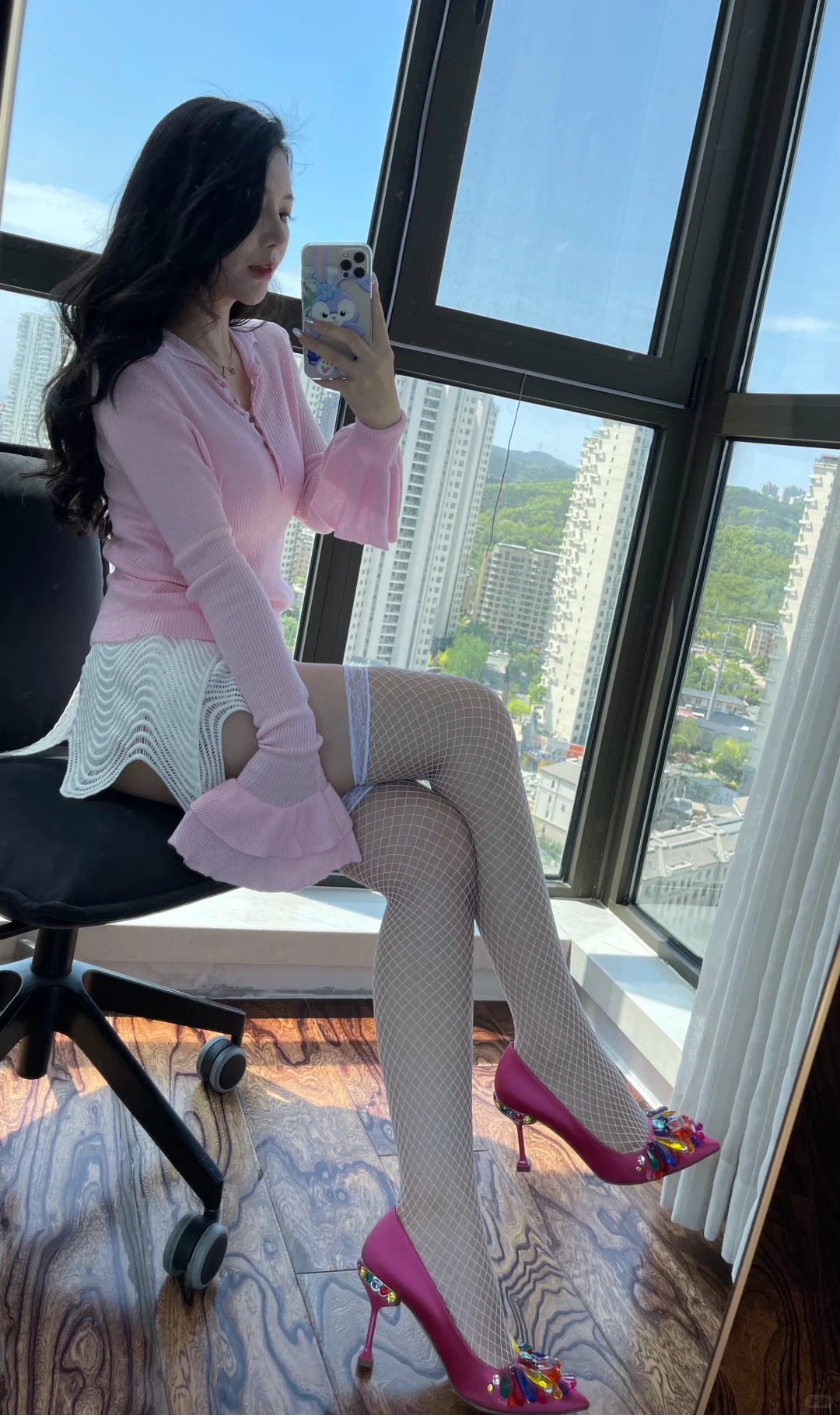 粉色系ootd，今天是甜辣双修~