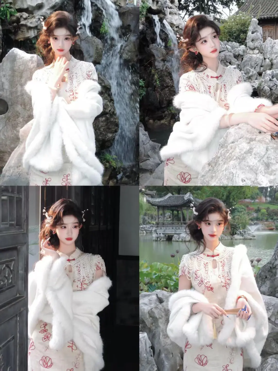上海豫园❗️最出圈9组秋冬旗袍合集🔥