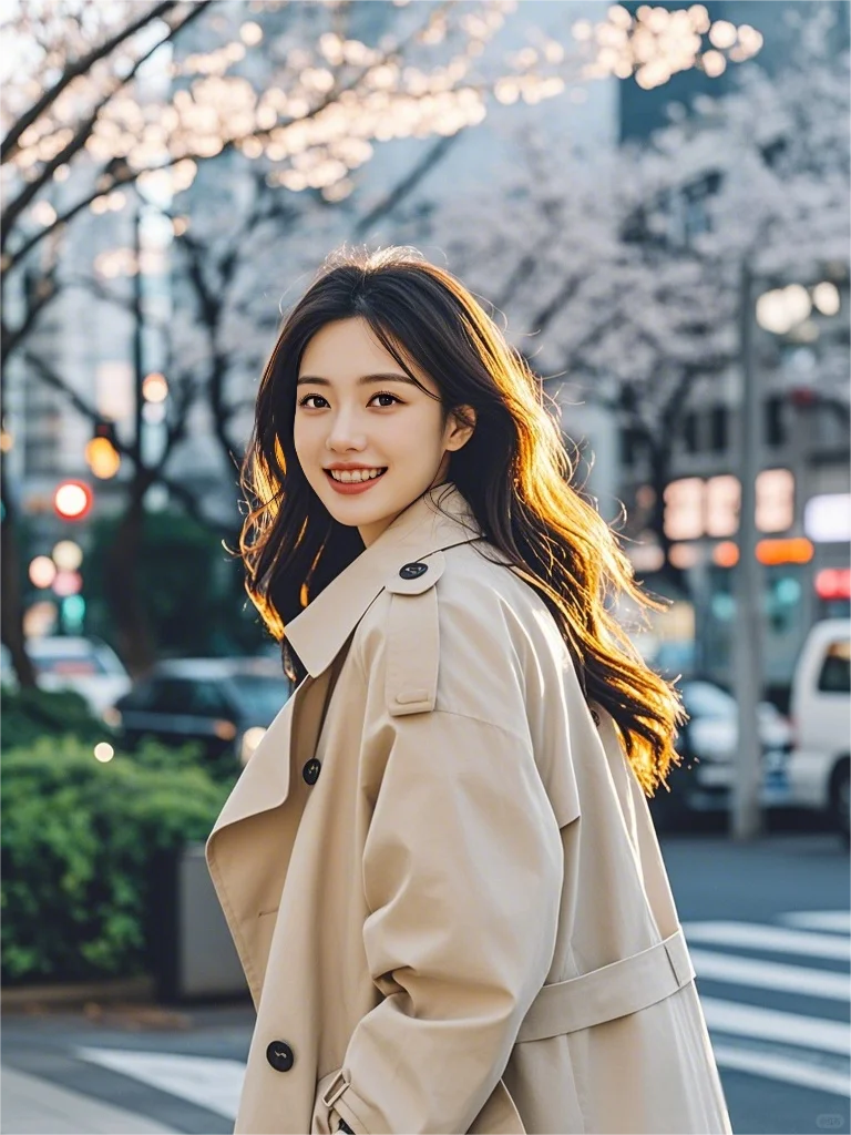 春天的第一套AI街拍