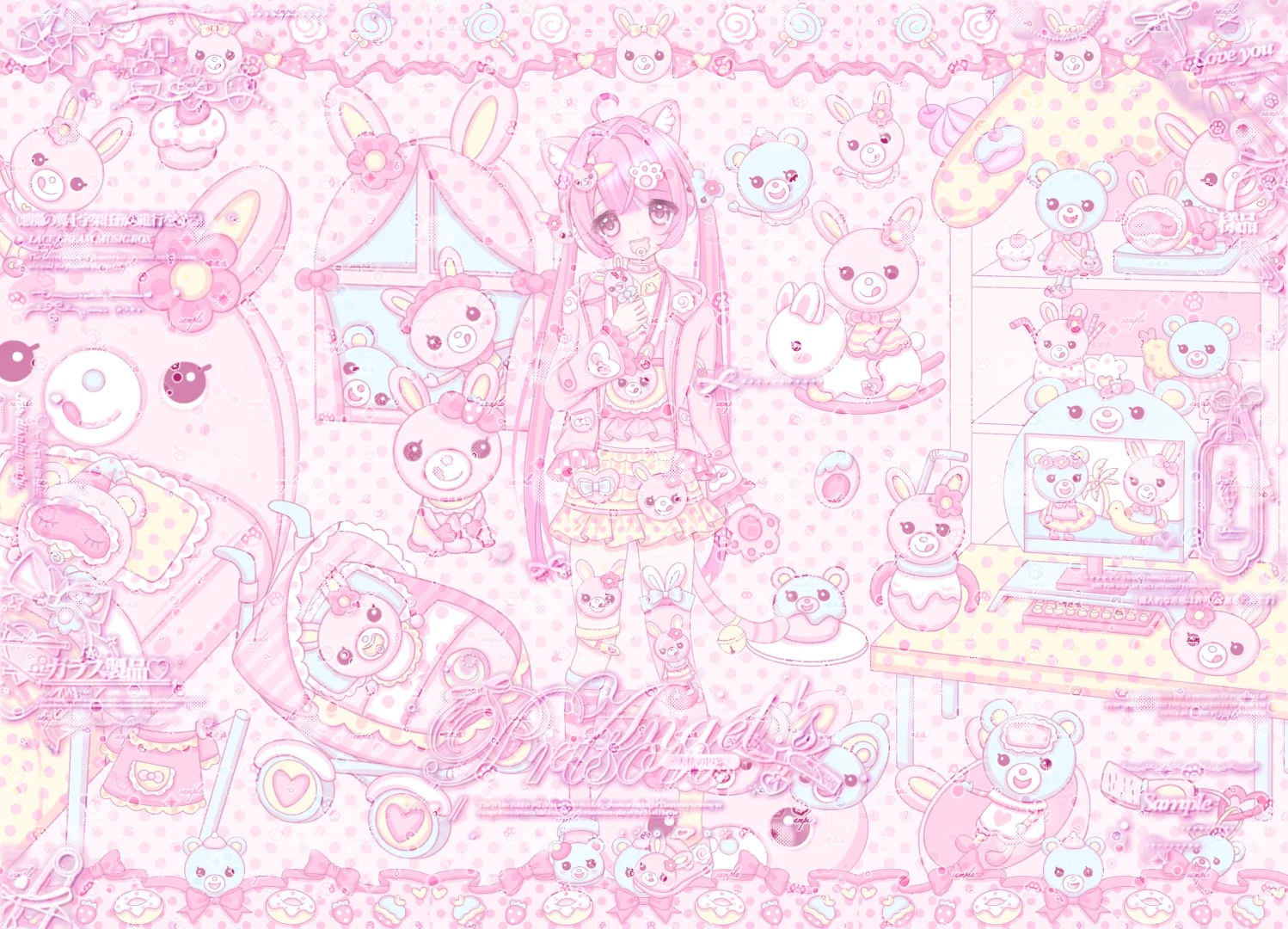 钢琴兔电脑壁纸分享