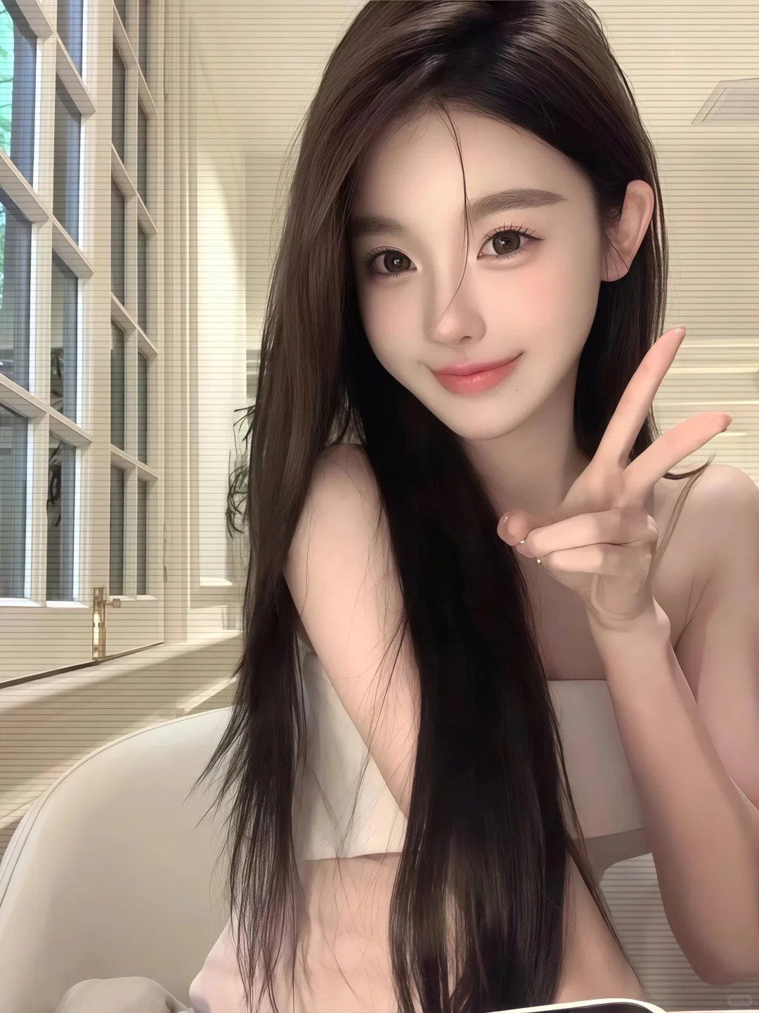 谁能拒绝这么甜的女生呢～滴滴！