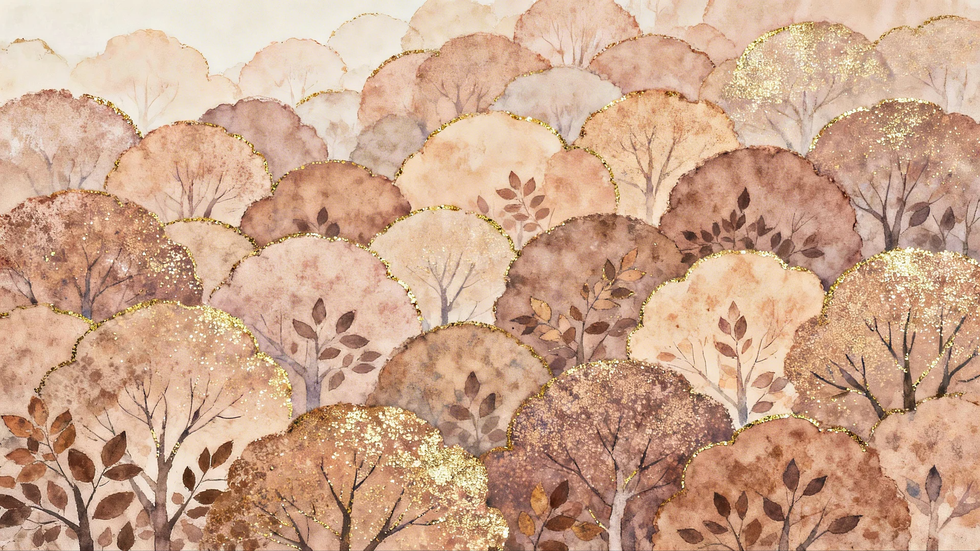 秋天的树，油画般的壁纸，太治愈了！