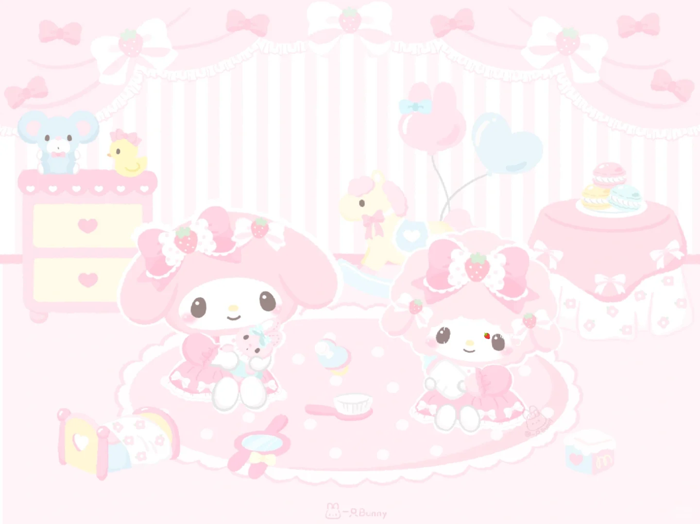 平板壁纸｜小羊过家家&小熊蛋糕