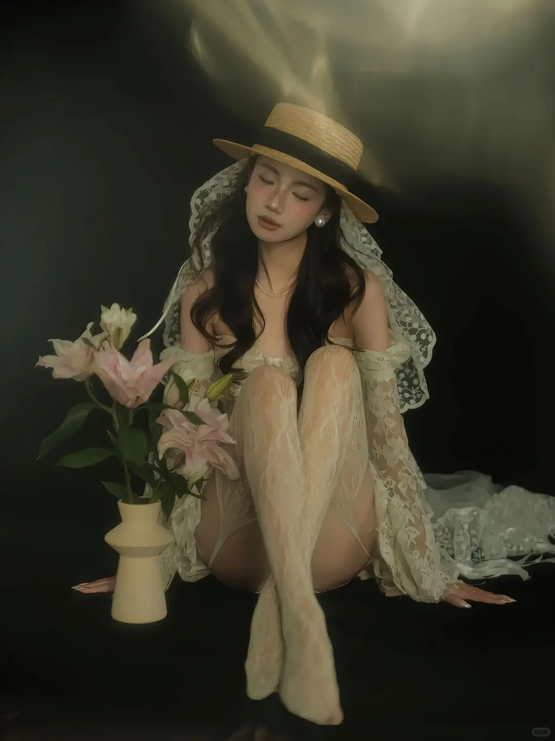 复古ins风📸｜法式蕾丝纯欲少女写真🤍