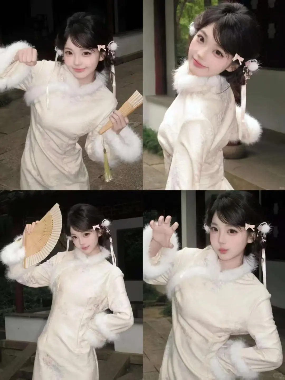 上海豫园❗️最出圈9组秋冬旗袍合集🔥