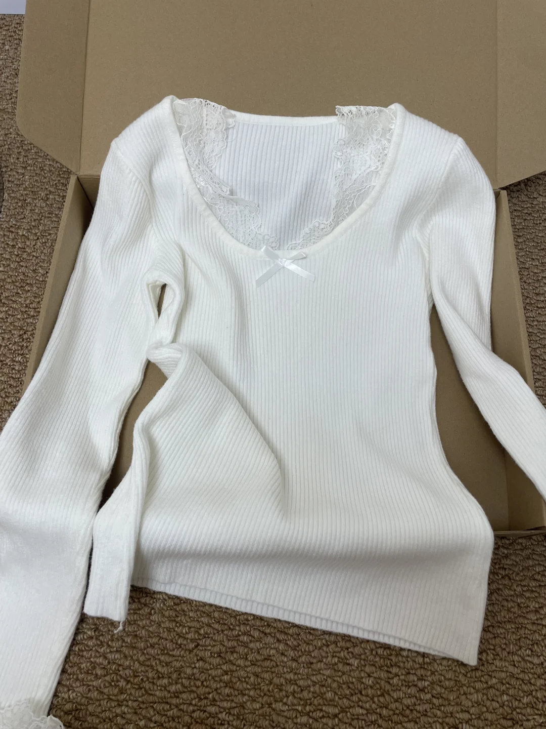秋冬内搭🌟bm蕾丝打底衫又纯又欲！