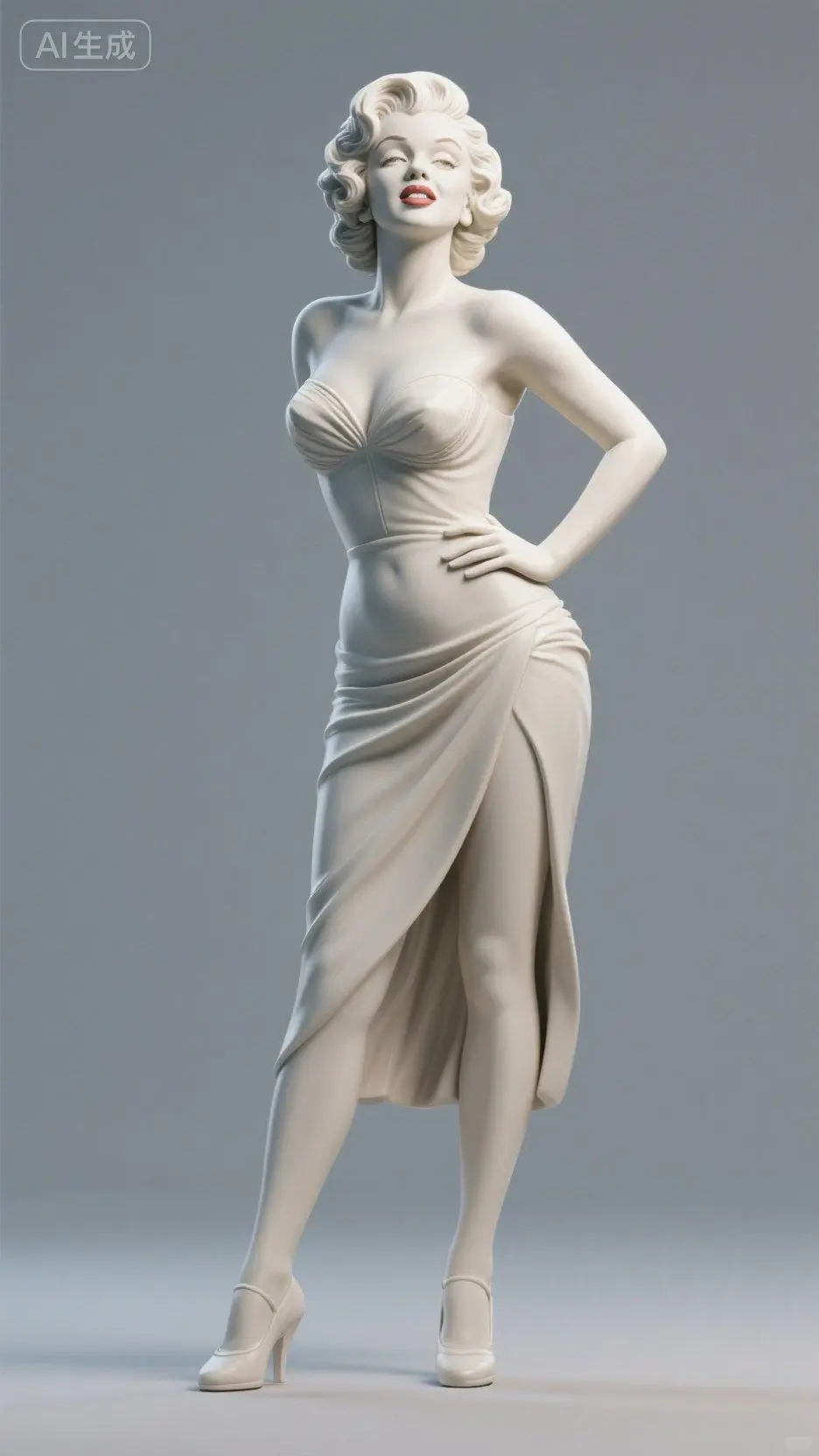 ai设计玛丽莲梦露的雕像，性感的代名词