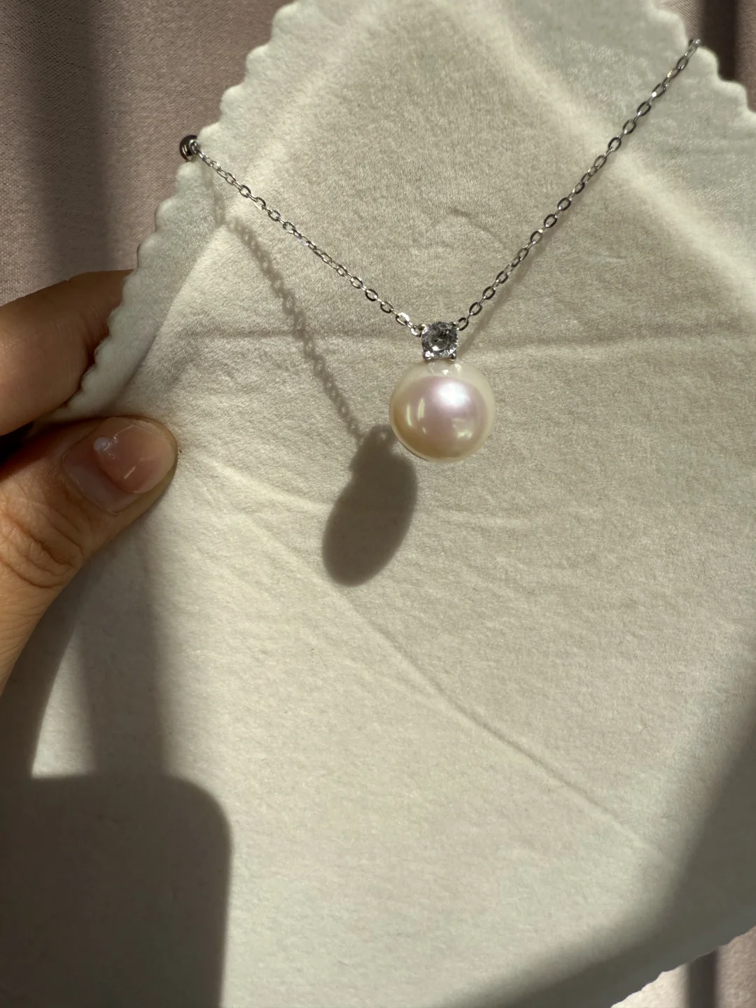 天然极光淡水珍珠吊坠12mm➗