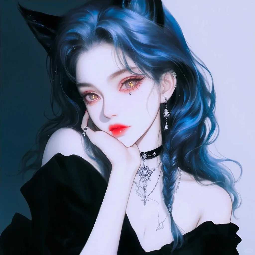 11月10日头像：暗夜猫系少女✨