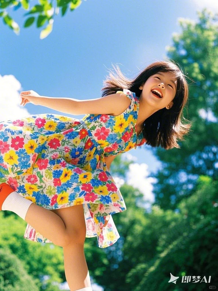 春季穿搭｜这件印花长裙也太春天了吧
