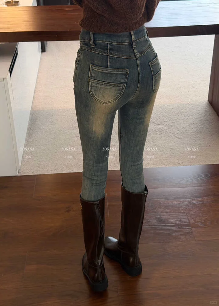 冬上新，复古怀旧百搭洋气精致小脚裤！