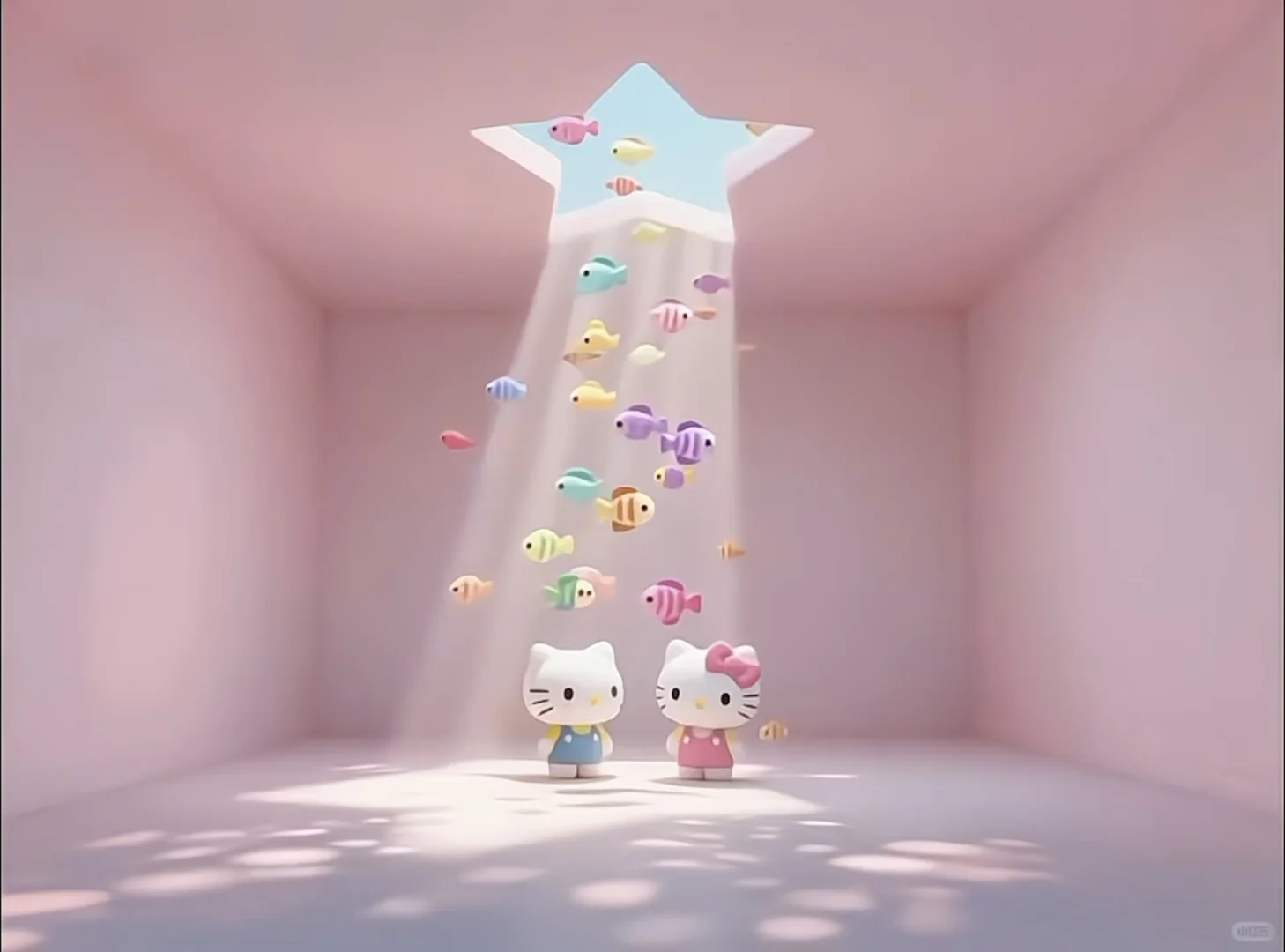 Hello kitty 光影游鱼超清动态壁纸IPad版