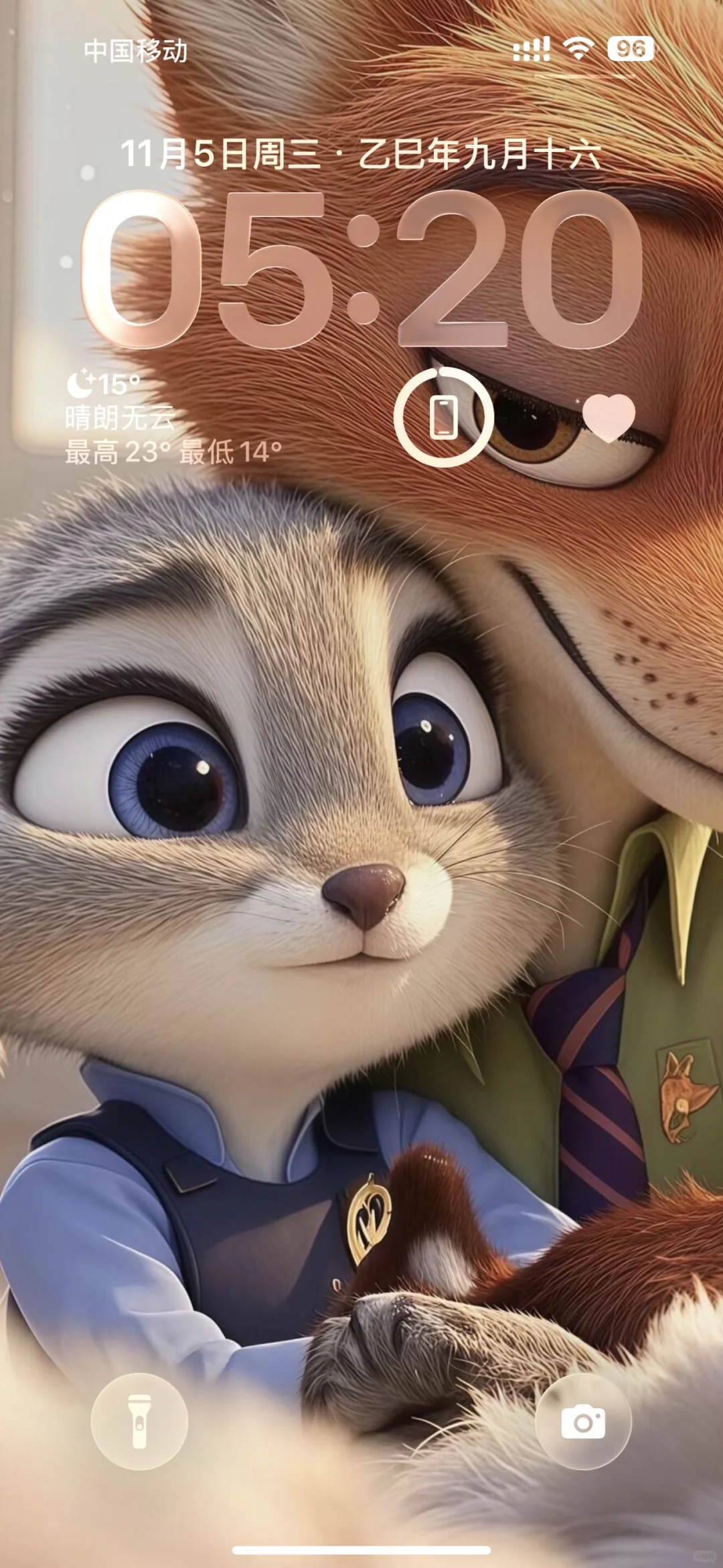 𝗦𝗛𝗔𝗥𝗘：疯狂动物城·手机锁屏壁纸🦊🐰