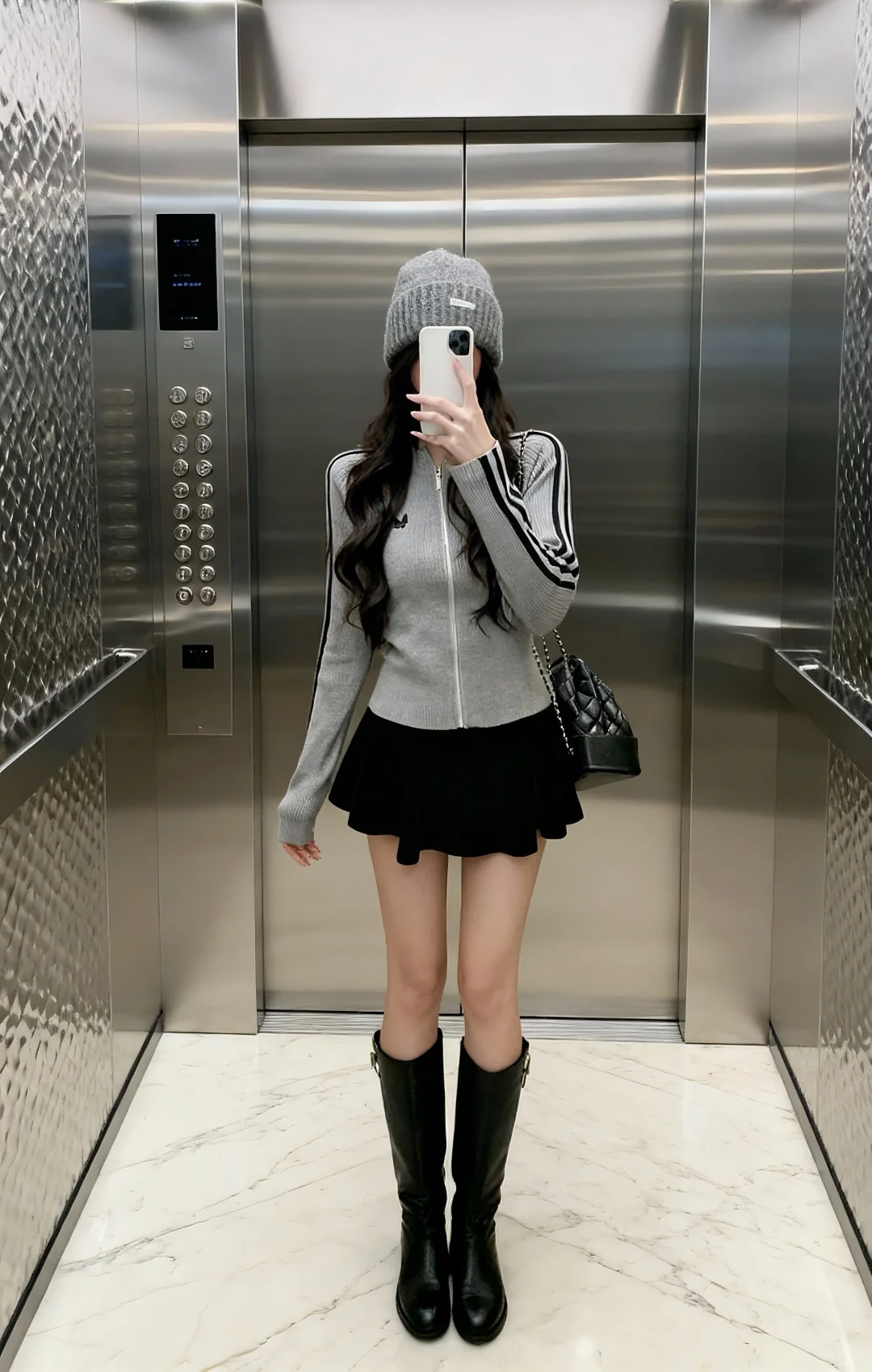 这么穿真的好韩好温柔好奶！