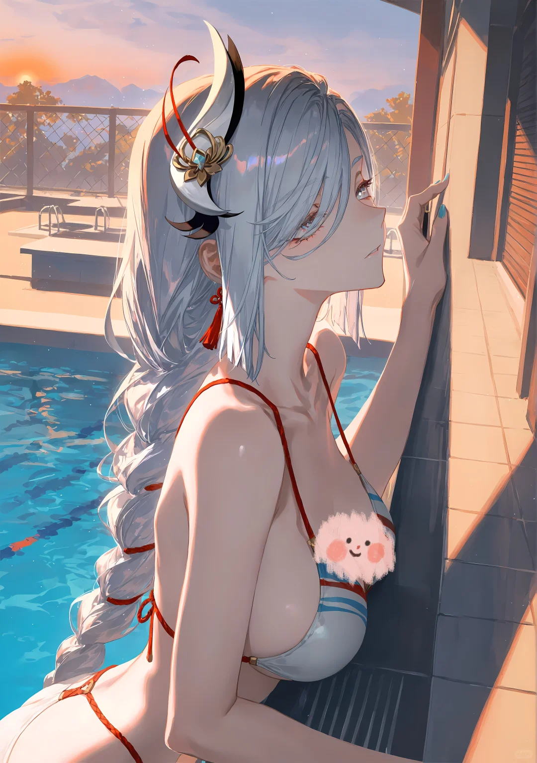 泳池申鹤 你要一起来玩吗？