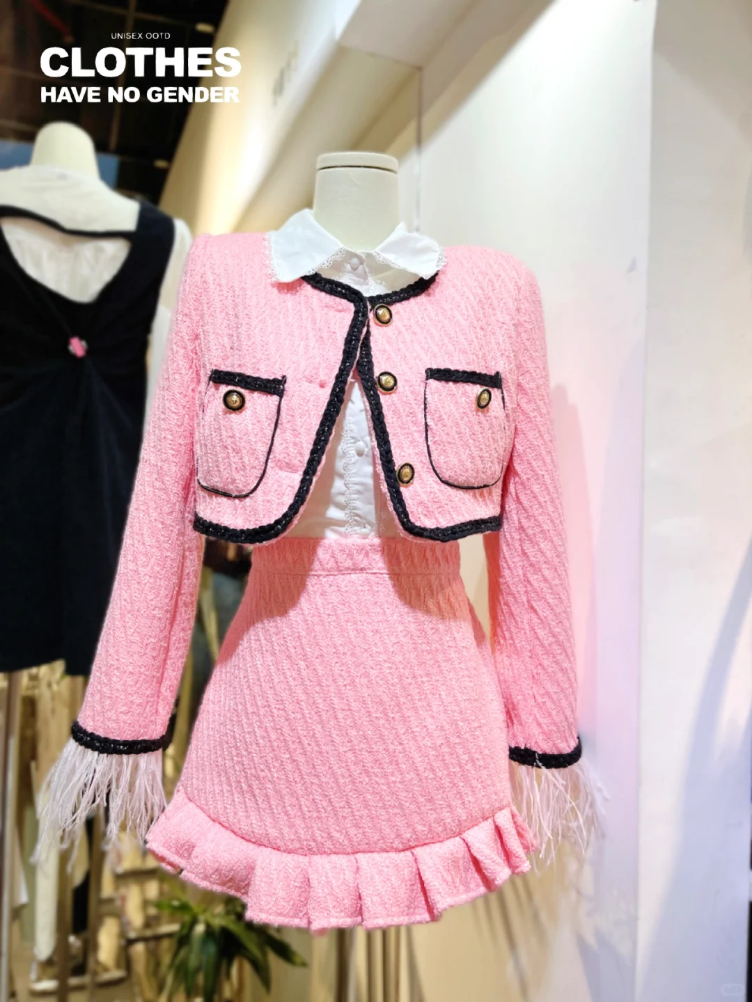 财阀千金🎀pink粉甜气质小香风穿搭|少女