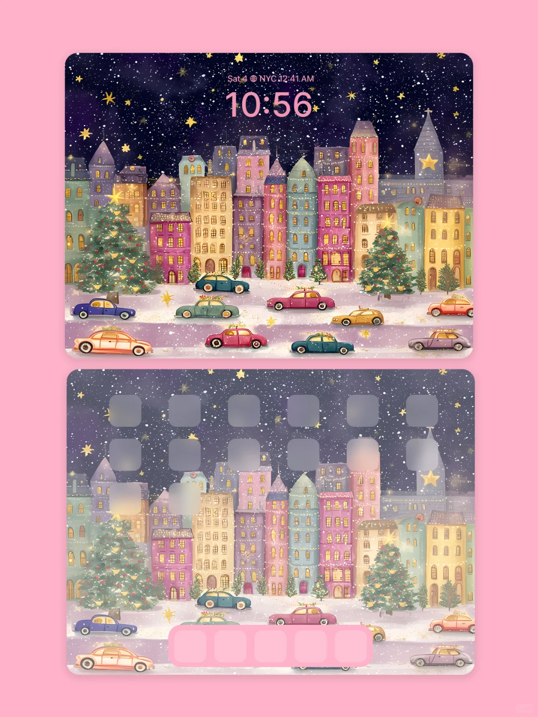 星光坠入糖果城｜圣诞氛围感壁纸｜C907