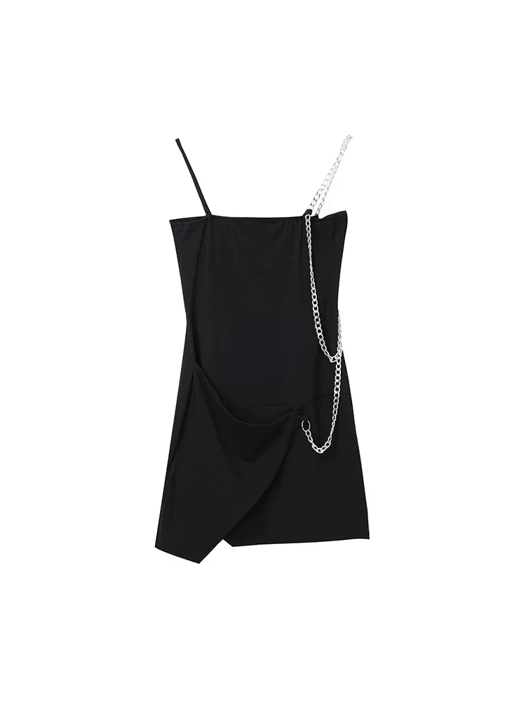 🇸🇬纯欲链条吊带连衣裙
