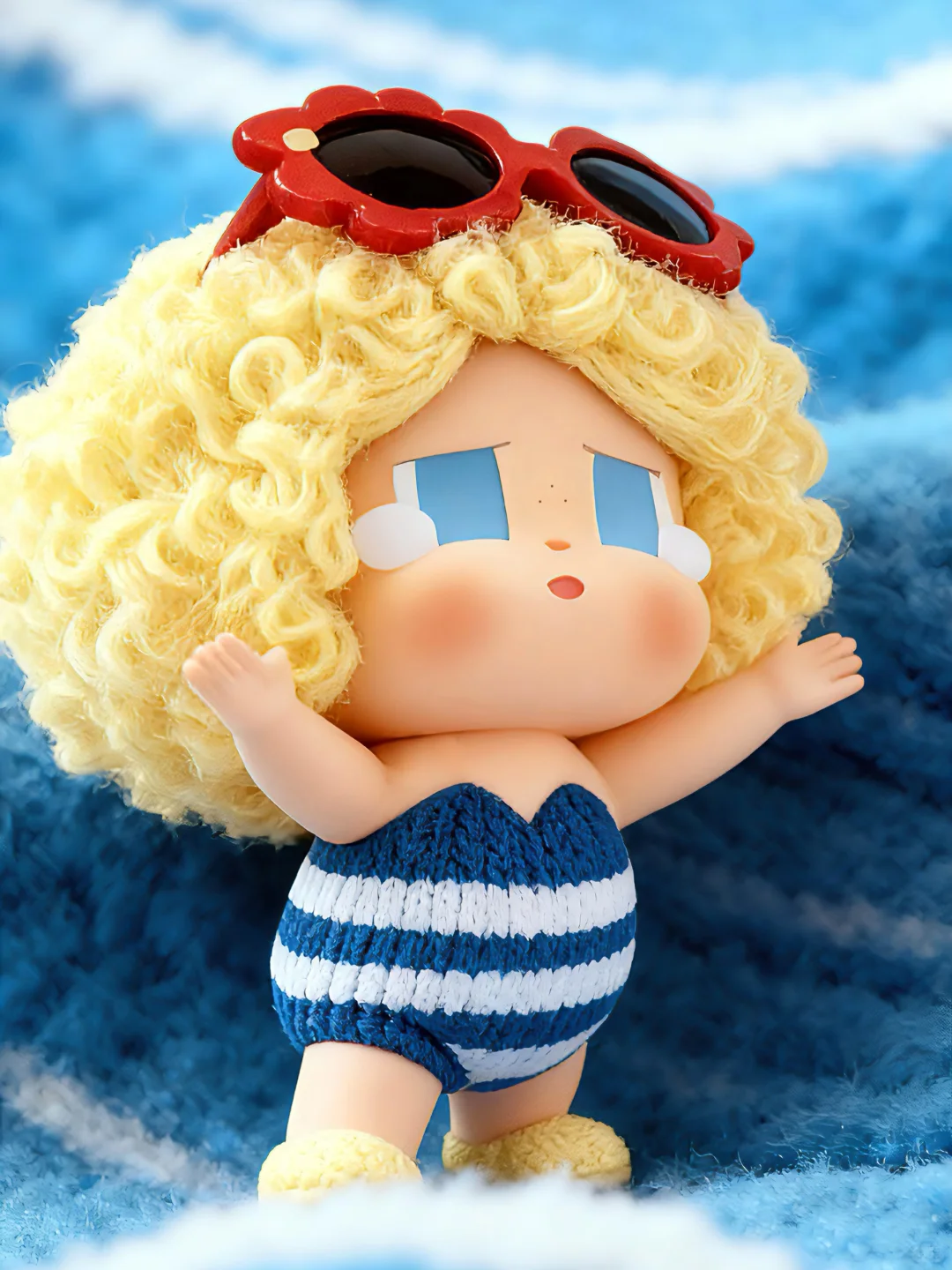 发量决定可爱｜日光沐浴哭娃手机动态壁纸