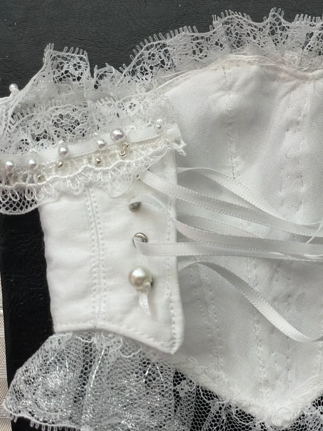 bjd复古胸衣｜白色