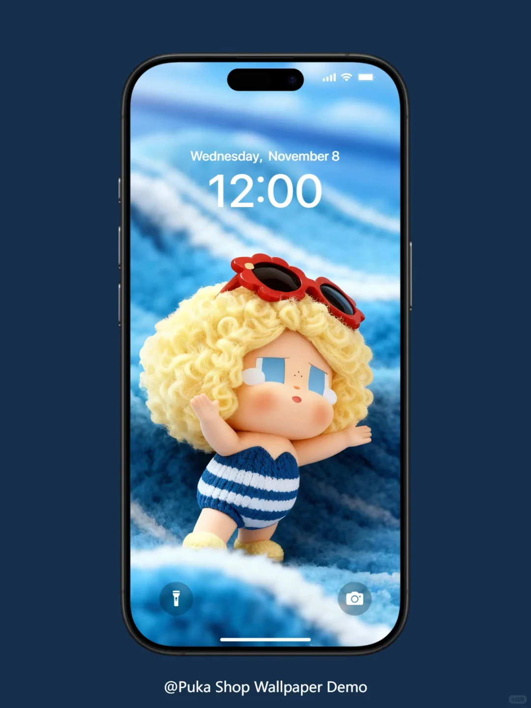 发量决定可爱｜日光沐浴哭娃手机动态壁纸