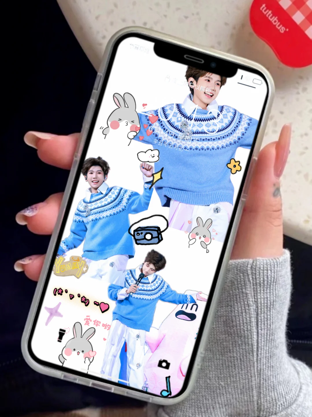 爱死这个笑容了😍太可爱啦！