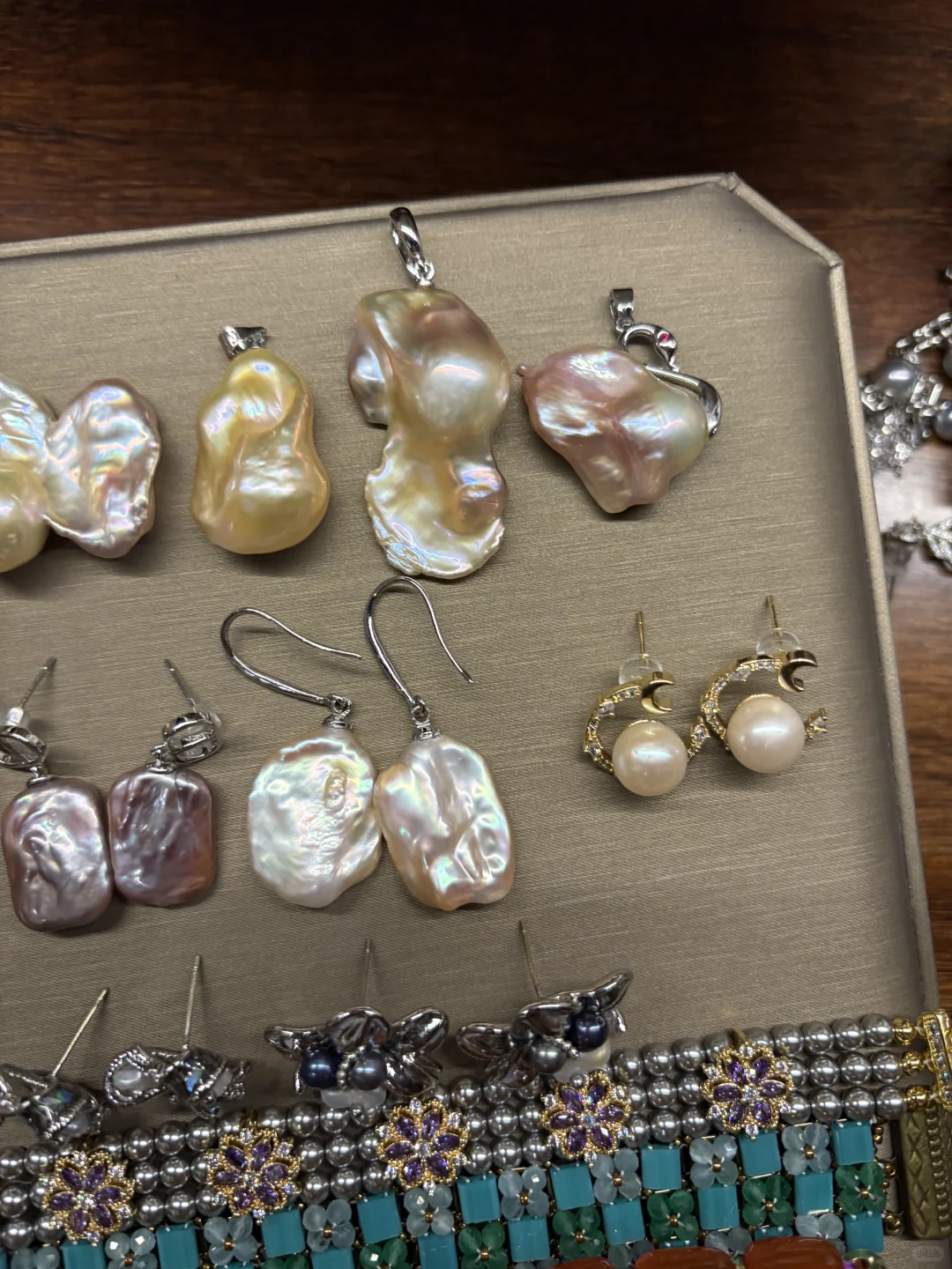 50一件三件包邮出闲置天然淡水珍珠巴洛克饰