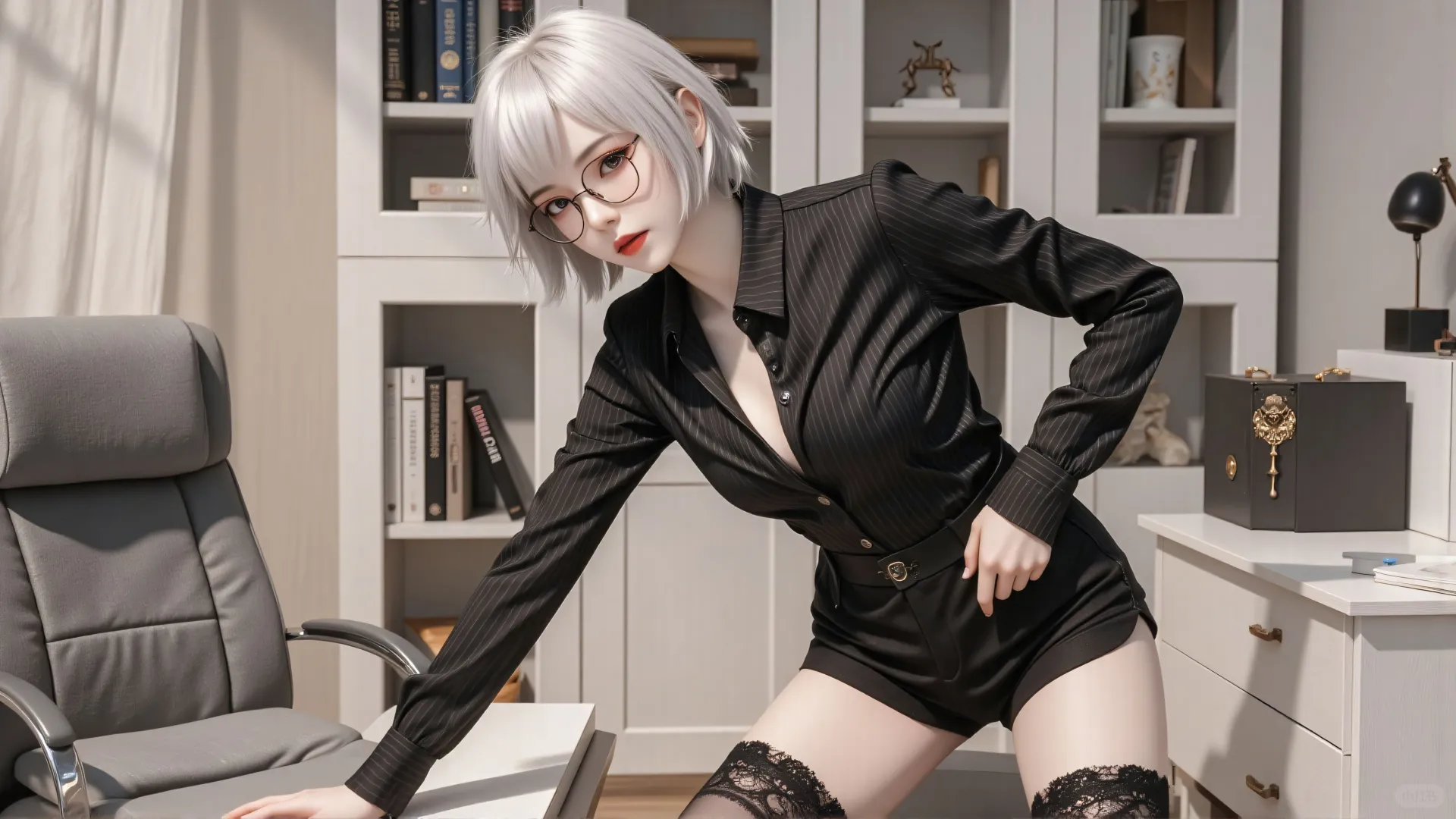 白月魁｜中式旗袍、氛围感拉满