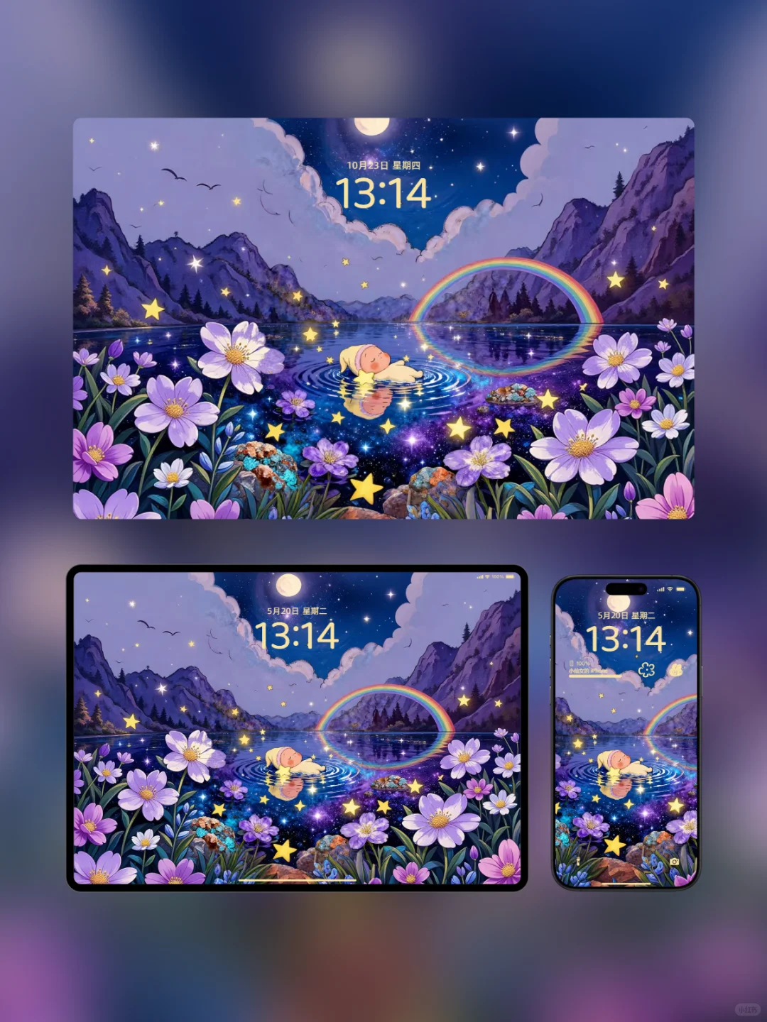 iPad壁纸 | 和星星人说晚安吧