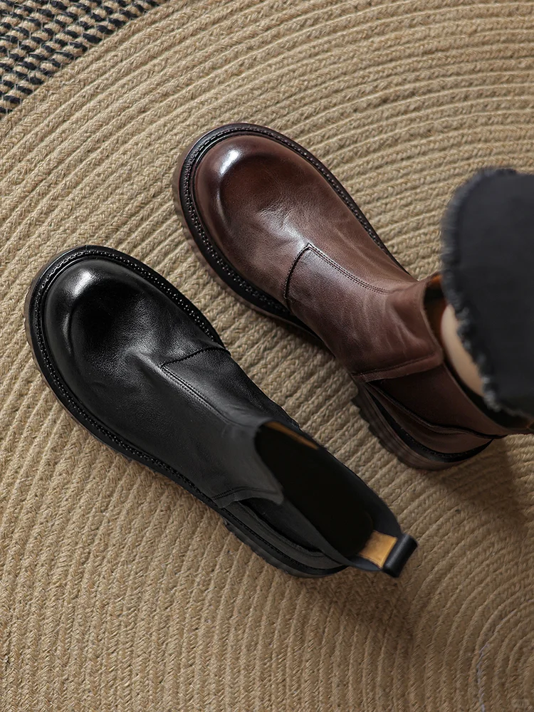 🍂秋日OOTD必备！复古切尔西靴真香