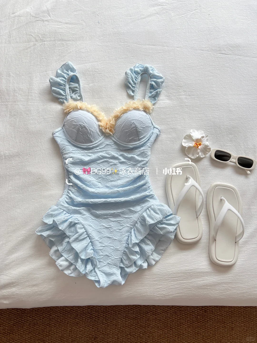 水上乐园的bikini🩵推荐冰蓝色来看实拍哦