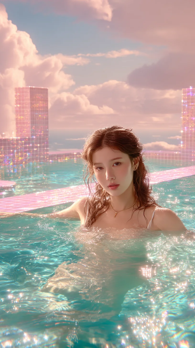【泳池美少女】#AI艺术家