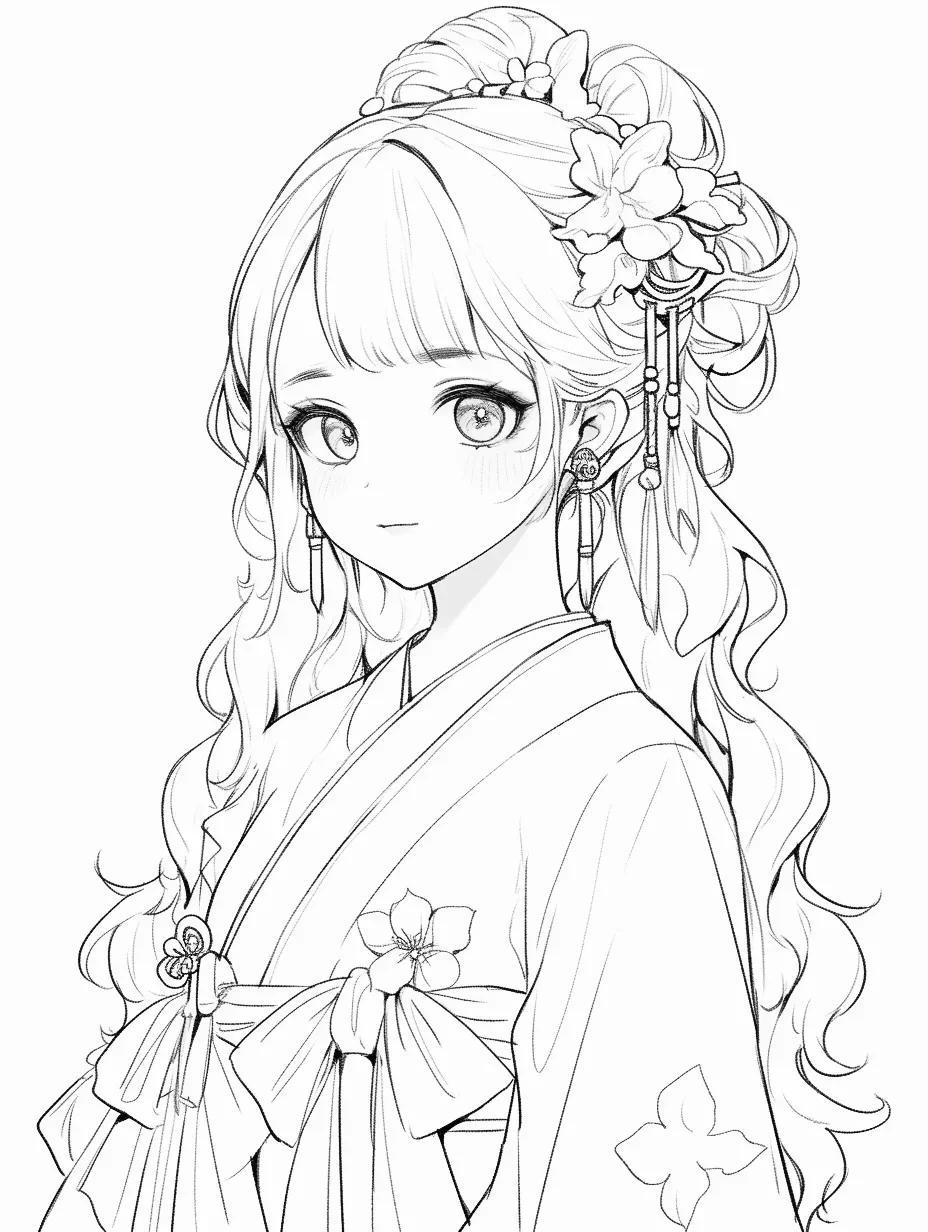 人物临摹线稿参考