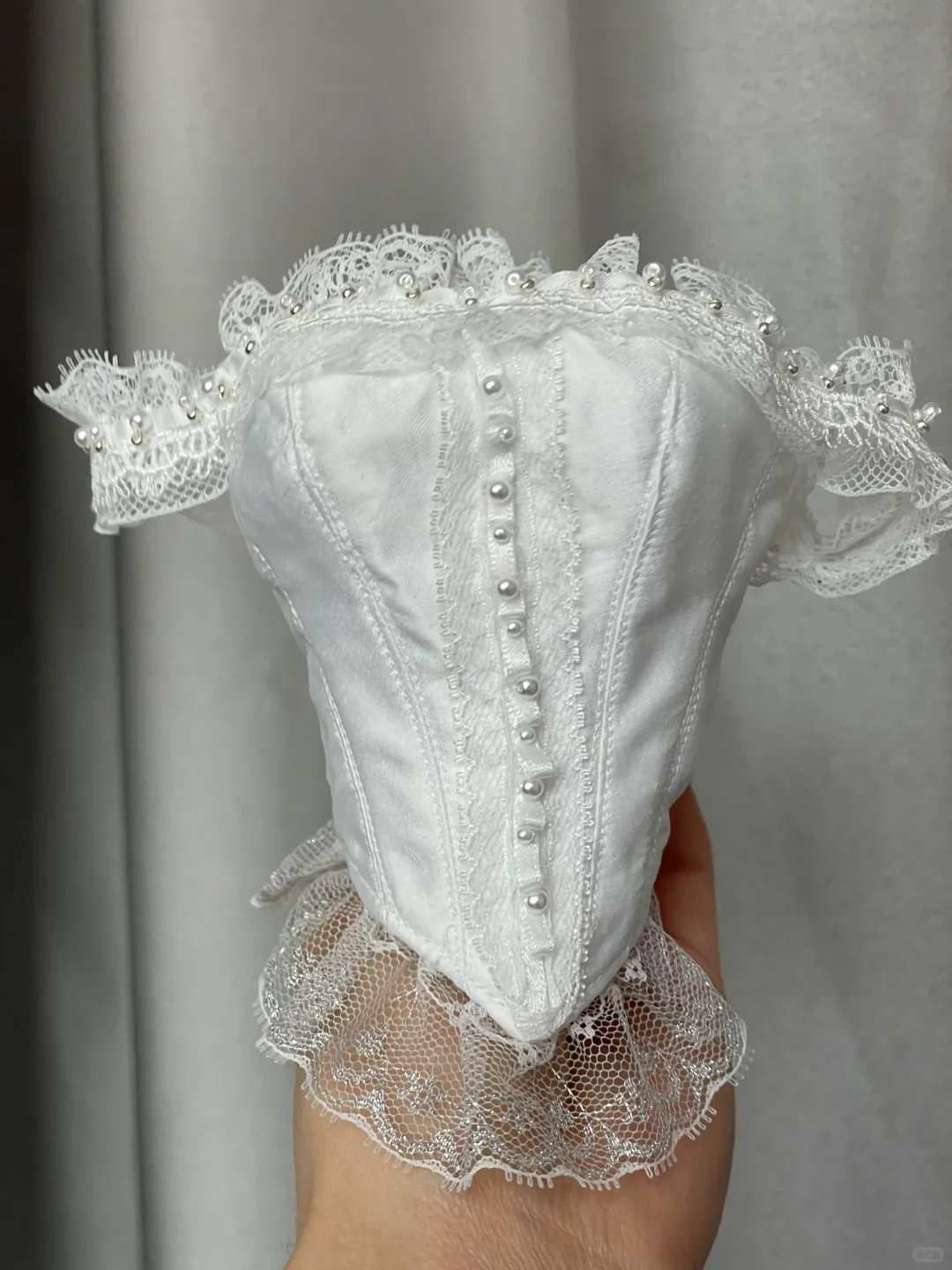 bjd复古胸衣｜白色