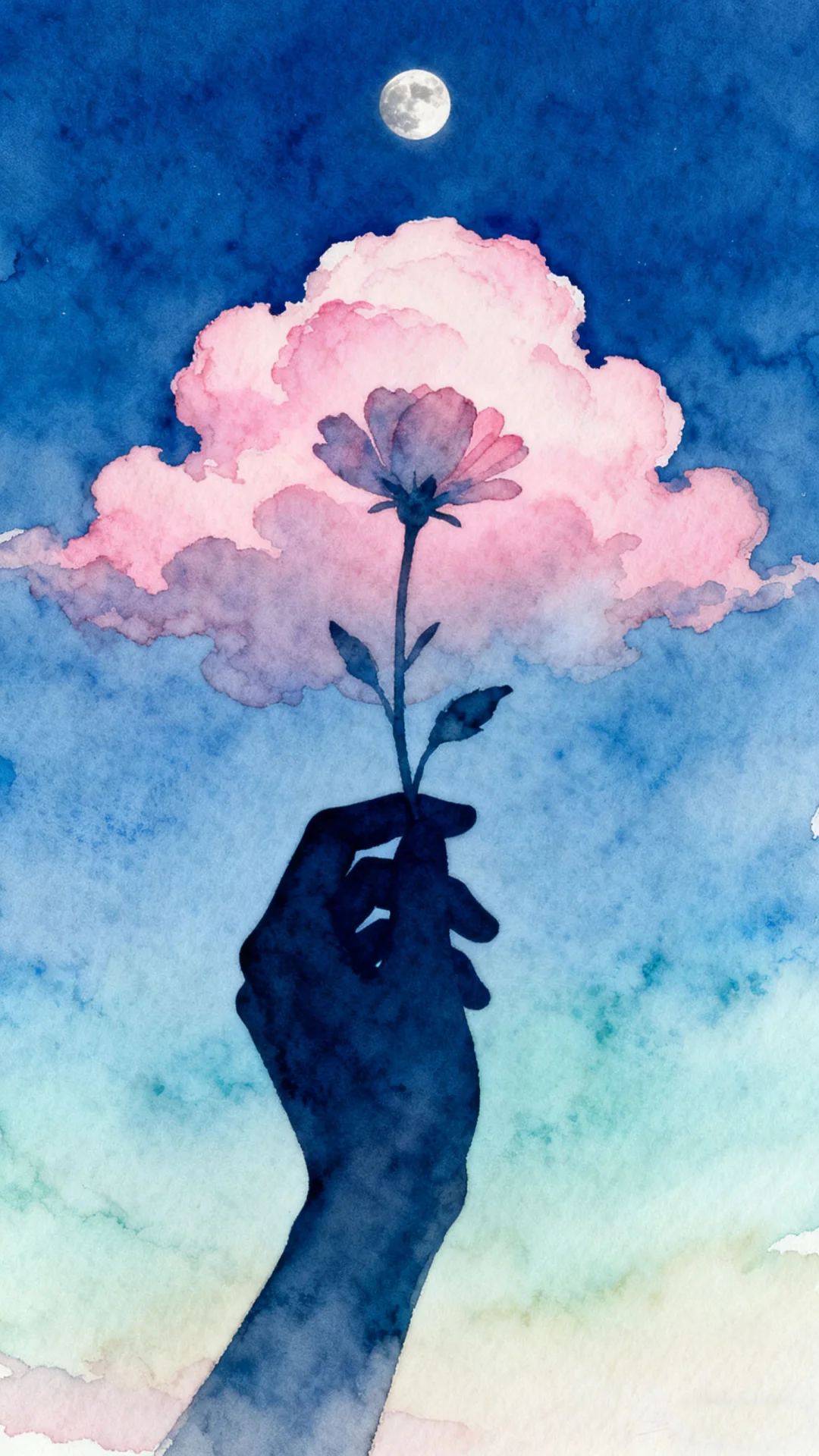 手机壁纸，那兔儿和花，一定很幸福吧～