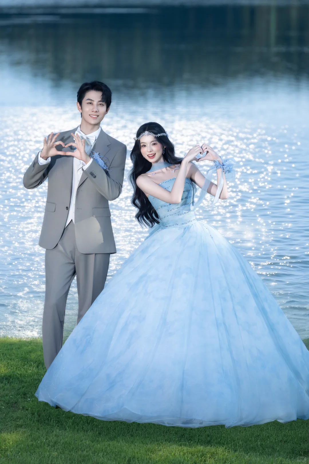 谁还没拍白鹿同款婚纱照🌊湖光仙纱超治愈
