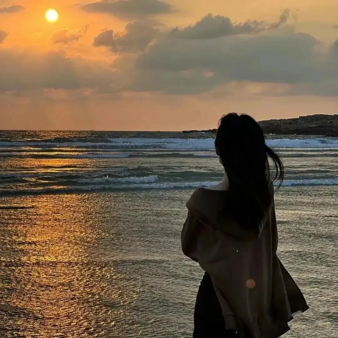 唯美女头像背影