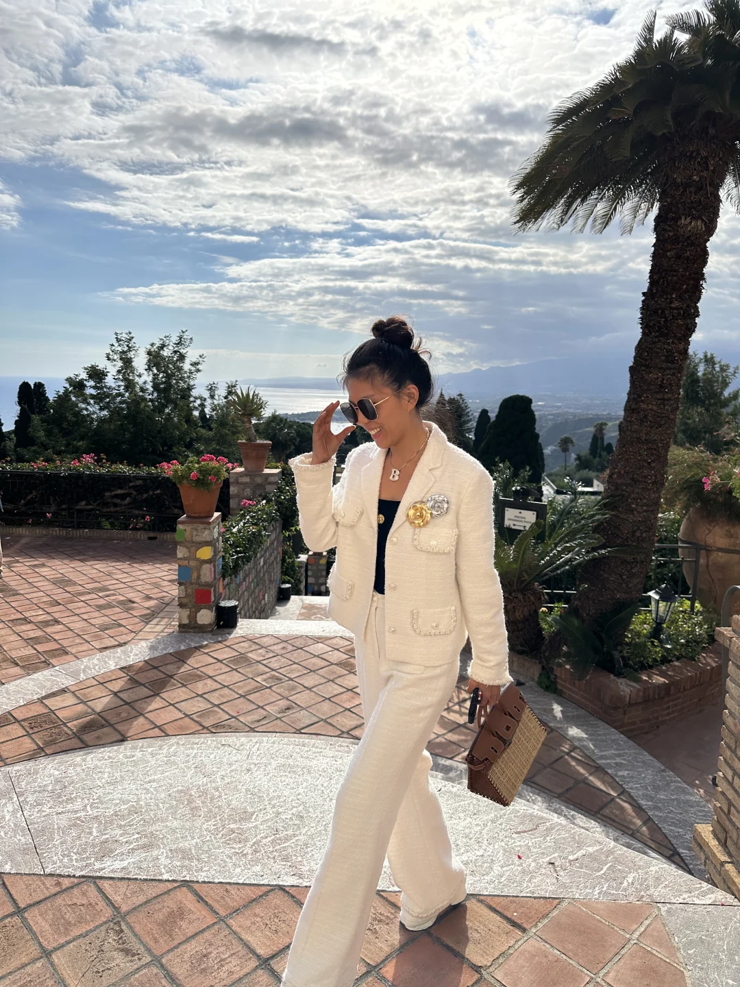 女明星度假ootd🍋属于西西里的阳光假日